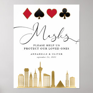 Bröllop Bära A Mask Las Vegas Destination Poster