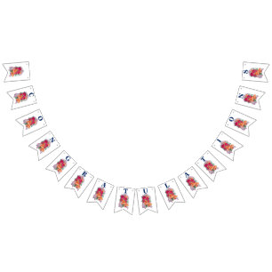 Bröllop Bell'Grattiss buntbanderoll Vimplar