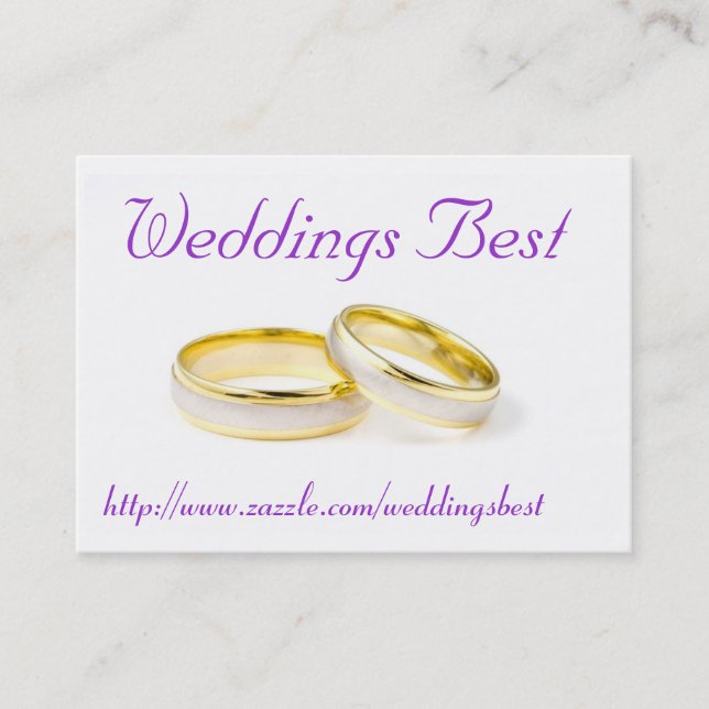 Bröllop Best Visitkort (Framsida)