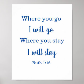 Bröllop Bible Ruth Poster