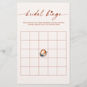 Bröllop Bingo Kaffe Bröllopsdusch Spelkort