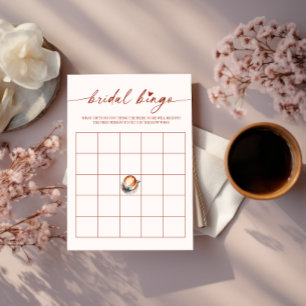 Bröllop Bingo Kaffe Bröllopsdusch Spelkort Inbjudningar