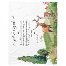 Bröllop Blanket med personligt meddelande