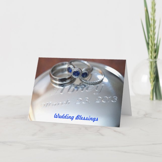 Bröllop Blessings Kort (Framsida)