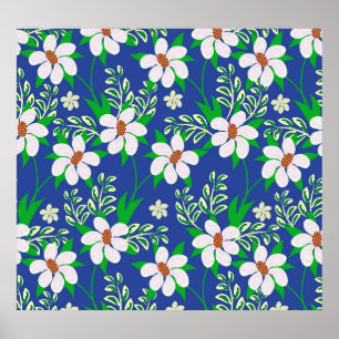 Bröllop Bliss: Blommigt Inbjudan - bakgrund Poster