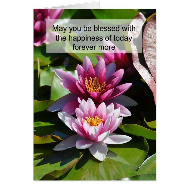 Bröllop Bliss - kan du vara välsignad Hälsningskort (Framsidan)