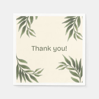 bröllop blöjor av olivträd pappersservett