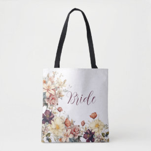 Bröllop Blommigt Bouquet Elegant Anpassningsbar Tygkasse