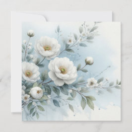 bröllop blommigt inbjudningar