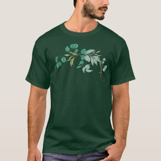 Bröllop blommigt krans I Möhippa bouquet boho stil T Shirt