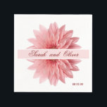 Bröllop Blommigt Pappersservett<br><div class="desc">Elegant,  havskräftor från pappra bröllop är perfekt för en modern tid och elegant bröllop. Utformningen kännetecknas av elegans och enkelhet. Anpassa blöjor med namn från bruden och brudgummen. Dessa blöjor kan användas på bröllop,  middag party,  förlovningsfester och mycket mer!</div>