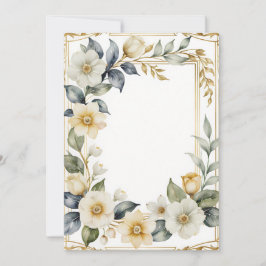 bröllop blommigt romantik inbjudningar