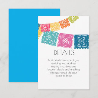 Bröllop - Boda Bröllop Papel Picado Detaljer Kort
