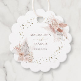 bröllop boho gåvor etiketter