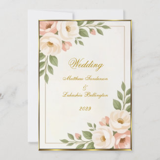 Bröllop Boho Stil, vacker modern och sofistikerad Inbjudningar