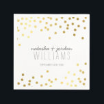 BRÖLLOP BORD DECOR söta konfektytor guld grått Pappersservett<br><div class="desc">OBSERVERA att guld är en tryckt bildEn toppen söt, modern design med min populära konetti spot mönster för att skapa matchande NAPKINS för din mottagning. Du kan enkelt lägga till egna detaljer eller slått anpassningsknappen och lägga till eller ändra text, typsnitt, storlekar osv.> TIP: 1. Om du vill ändra storlek...</div>