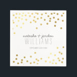 BRÖLLOP BORD DECOR söta konfektytor guld grått Pappersservett<br><div class="desc">OBSERVERA att guld är en tryckt bildEn toppen söt, modern design med min populära konetti spot mönster för att skapa matchande NAPKINS för din mottagning. Du kan enkelt lägga till egna detaljer eller slått anpassningsknappen och lägga till eller ändra text, typsnitt, storlekar osv.> TIP: 1. Om du vill ändra storlek...</div>