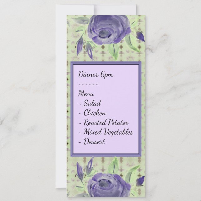 Bröllop Bord Julkort (Framsida)