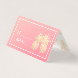 Bröllop Bordsnummer Escort Guld anas par par av an Kort