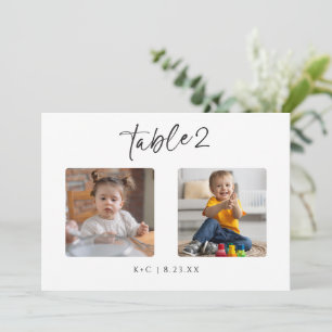 Bröllop Bordsnummer Foton efter åldern Modern Roli