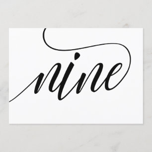 Bröllop Bordsnummer - Luxe Typography - Black 9