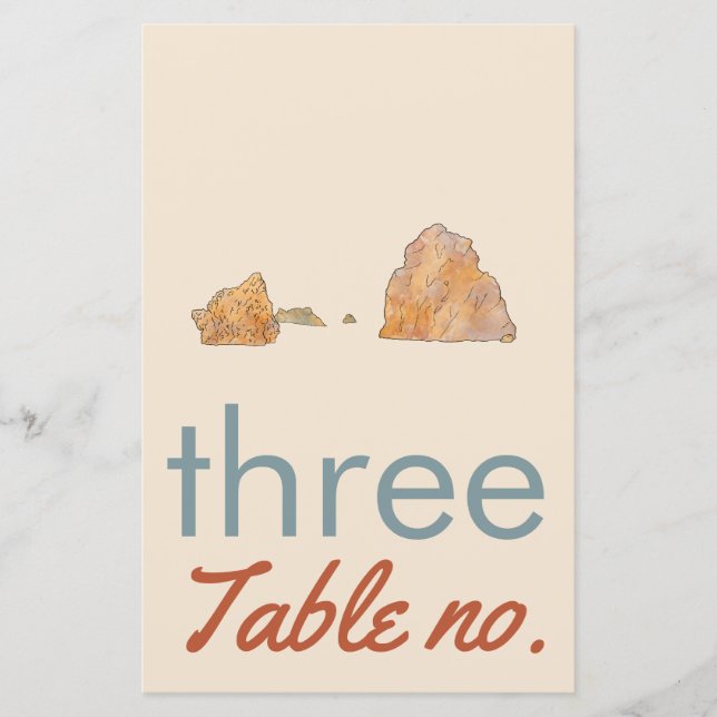 bröllop bordsnummer med havsdjur i ram (Framsida)