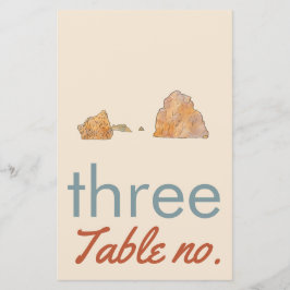 bröllop bordsnummer med havsdjur i ram