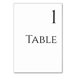Bröllop Bordsnummer-Svarta och vita Bordsnummer