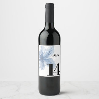 Bröllop Bordsnummer Vin-etikett Vinflaska Etikett