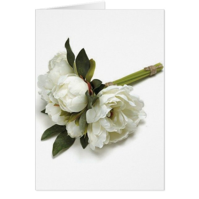 Bröllop Bouquet Hälsningskort (Framsidan)