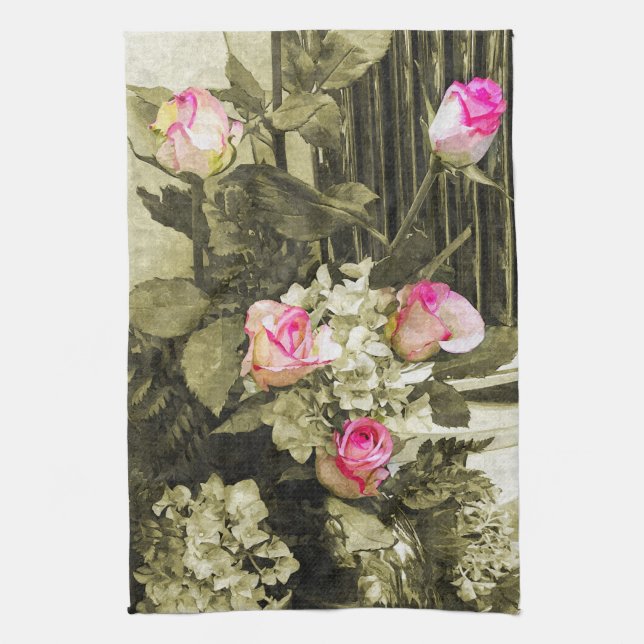 Bröllop Bouquet Kökshandduk (Vertikal)