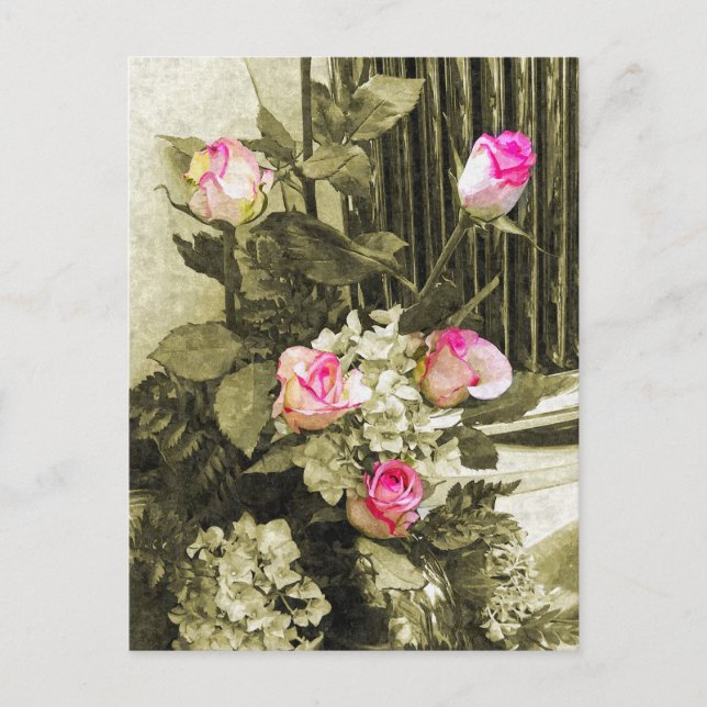 Bröllop Bouquet Vykort (Framsida)