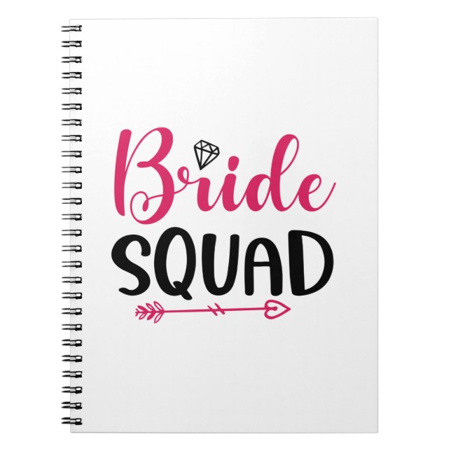 Bröllop Bride Squad Anteckningsbok (Framsidan)