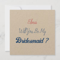 Bröllop Bridesmaid 2024 Red Blue Frieri Kraft