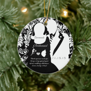 Bröllop Bridesmaid Bröllop jul Ornament