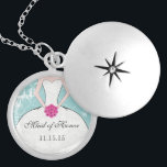 Bröllop Bridesmaid Keepsaké Tack Necklace Silverpläterat Halsband<br><div class="desc">Keepsaki Necklaces Välj antingen Silver Plattat Guld Avslutar eller Sterling silver Unik Anpassningsbar Personlig Bridesmaid eller Maid of honor Bröllopsfest Gifts</div>