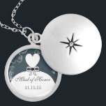Bröllop Bridesmaid Keepsaké Tack Necklace Silverpläterat Halsband<br><div class="desc">Keepsaké Necklaces Välj antingen Silver Plattat eller Sterling silver</div>
