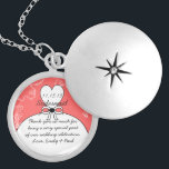 Bröllop Bridesmaid Keepsaké Tack Necklace Silverpläterat Halsband<br><div class="desc">Keepsaké Necklaces Välj antingen Silver Plattat eller Sterling silver</div>
