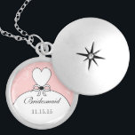 Bröllop Bridesmaid Keepsaké Tack Necklace Silverpläterat Halsband<br><div class="desc">Rosa eller någon anpassningsbar färg Keepsaknecklaces Välj antingen Silver Plattor eller Sterling silver</div>