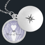 Bröllop Bridesmaid Keepsaké Tack Necklace Silverpläterat Halsband<br><div class="desc">Keepsaké Necklaces Välj antingen Silver Plattat eller Sterling silver</div>
