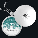 Bröllop Bridesmaid Keepsaké Tack Necklace Silverpläterat Halsband<br><div class="desc">Behåll Necklaces Välj antingen Silver Plattat Guld Avsluta eller Sterling silver Unik Personlig Anpassningsbar !st Bröllopsfest för julklapp av Bröllop Keepsakt Necklaces - om du vill ändra bakgrund färg - klicka på anpassa - klicka på redigera - välj sista verktyg i rullgardinsmenyn och välj från ett av de färger som...</div>