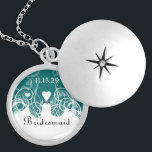 Bröllop Bridesmaid Keepsaké Tack Necklace Silverpläterat Halsband<br><div class="desc">Behåll Necklaces Välj antingen Silver Plattat Guld Avsluta eller Sterling silver Unik Personlig Anpassningsbar !st Bröllopsfest för julklapp av Bröllop Keepsakt Necklaces - om du vill ändra bakgrund färg - klicka på anpassa - klicka på redigera - välj sista verktyg i rullgardinsmenyn och välj från ett av de färger som...</div>