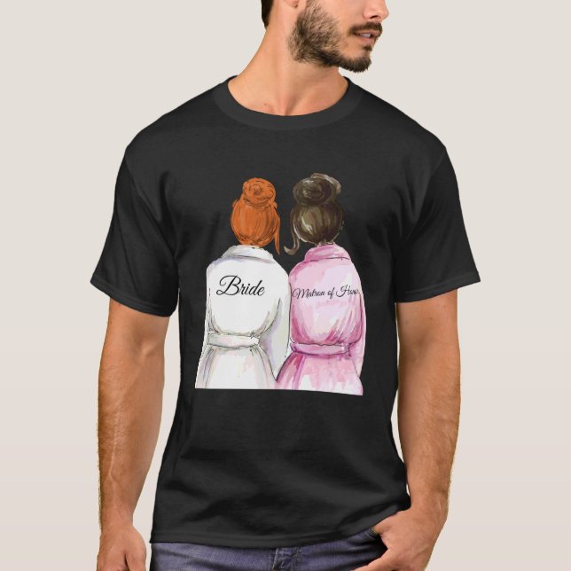 Bröllop & Bröllopsfest  Brudtjänsteflicka 5 T Shirt (Framsida)