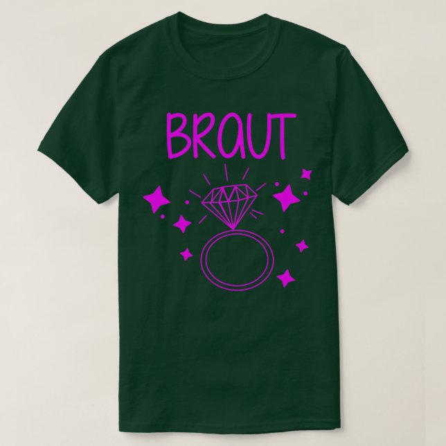 Bröllop brud bröllopsfest möhippa JGA 3 T Shirt (Design framsida)