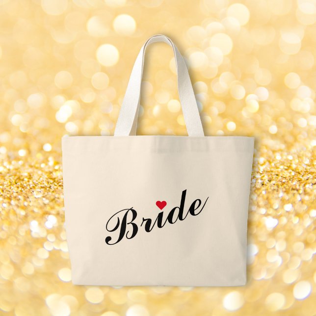 Bröllop Brud Brudtidsfirande Möhipparty Jumbo Tygkasse (Bride Wedding Bridal Shower Bachelorette Party Large Tote Bag)