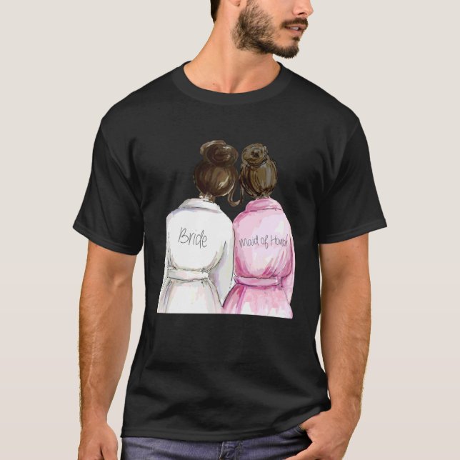 Bröllop Brud Shower Maid of Honour 7 T Shirt (Framsida)