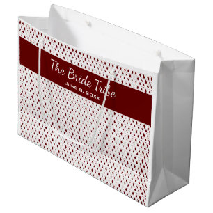 Bröllop Brudens sida Anpassningsbar Mörk Red & Whi