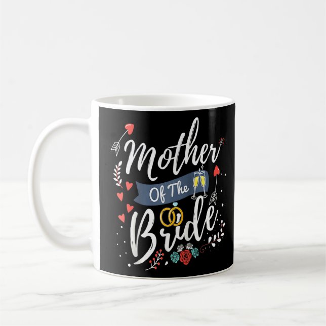 Bröllop Brudens sida för Mamma Cute Mor i BR Kaffemugg (Vänster)