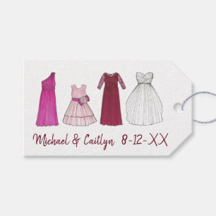 Bröllop Brudens sida Gäger Bridesmaid Flowergirl Presentetikett