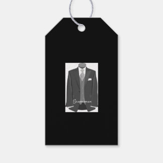 Bröllop Brudens sida Tuxedo Groomsman Black Presentetikett